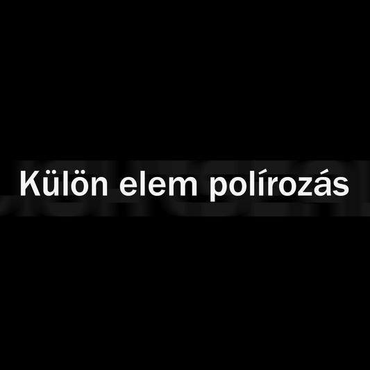 Külön elem polírozás